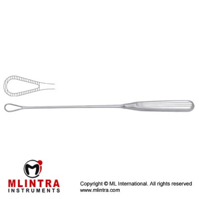Greene Uterine Curette Stainless Steel, 28 cm - 11" Width 12 mm